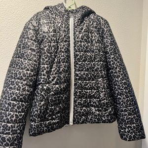 Girls Michael kors leopard print coat